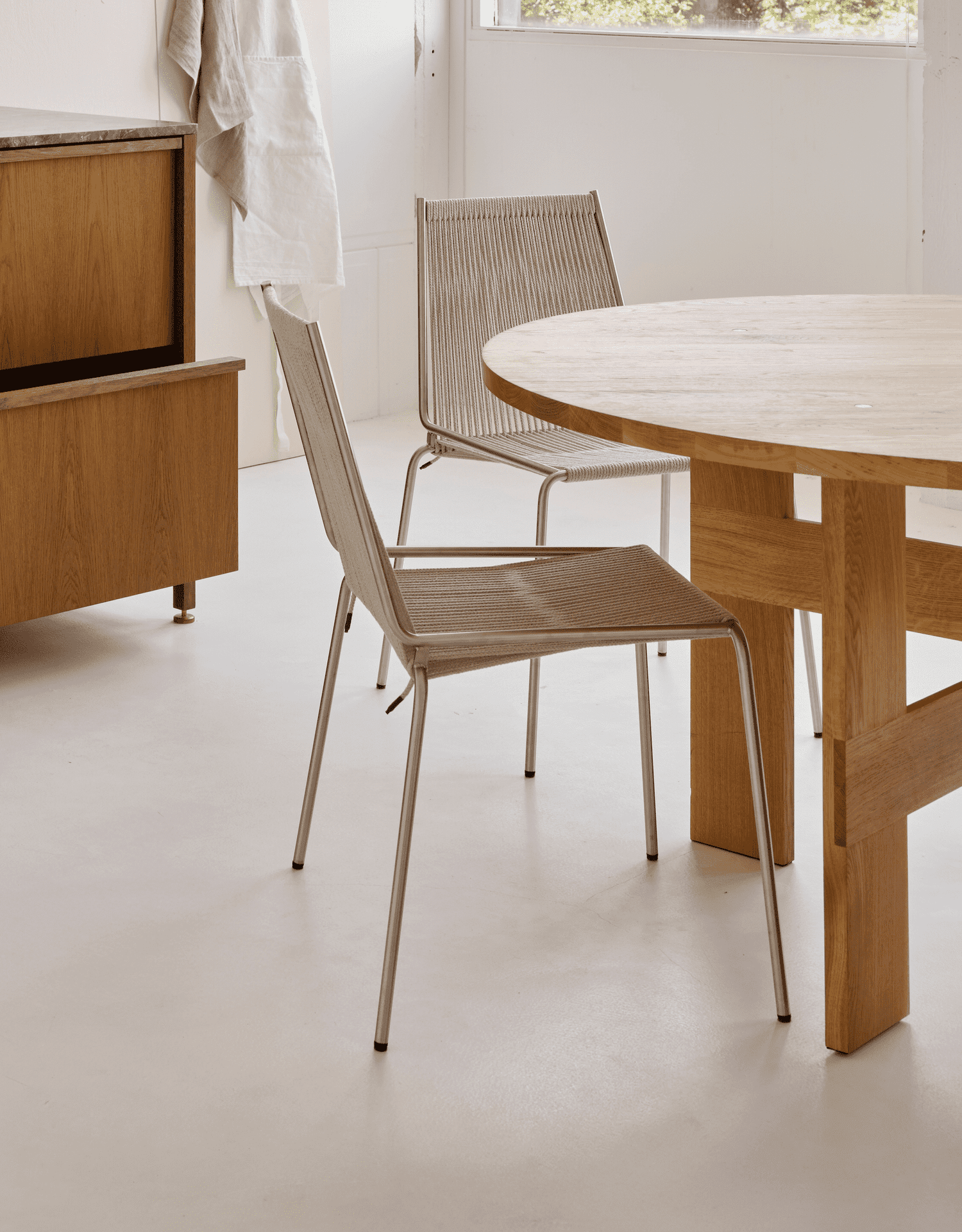 【Noel】 Noel Chair, Steel/Nature - EU Ecolabel Certified — Thorup Copenhagen